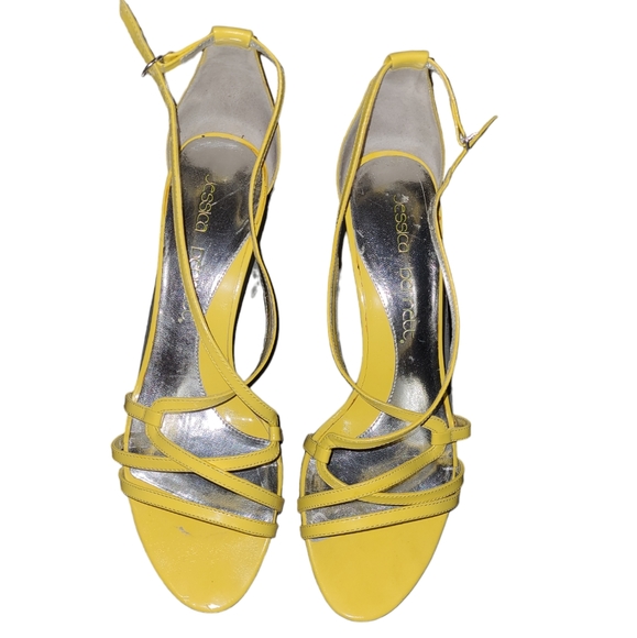 💛Jessica Bennett Patent Open Toe Heels💛Size 10 - Picture 2 of 10